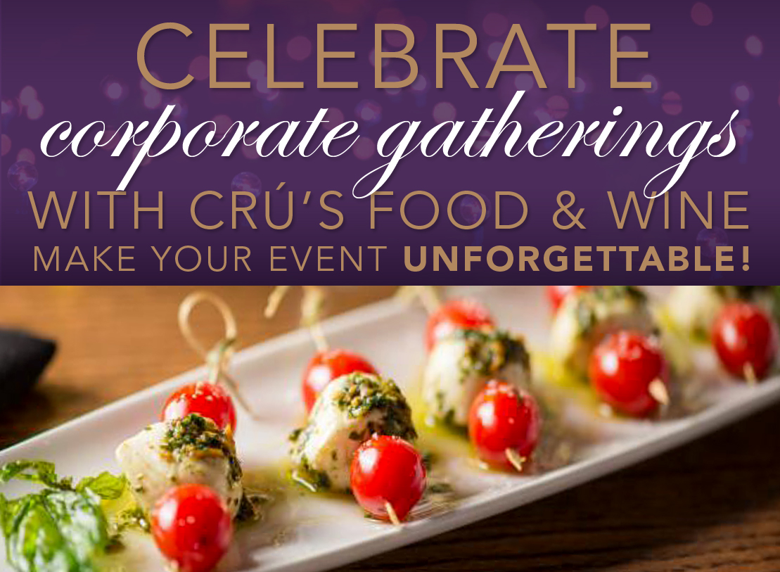 CRU’s expertly curated food and wine experience